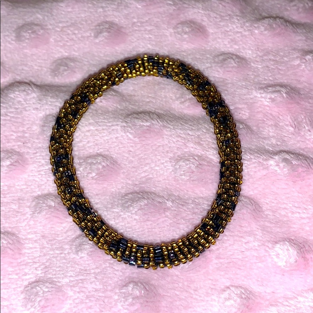 Roll on beaded bracelet